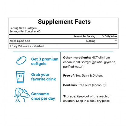 NIEV R-Alpha Lipoic Acid